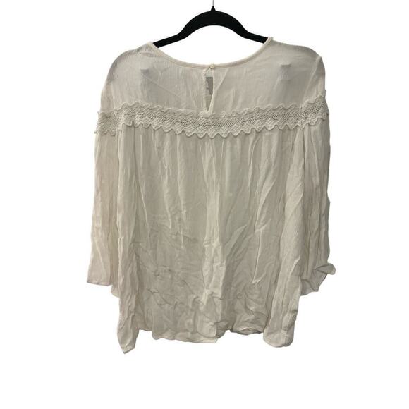 Old Navy White Retro Blouse - Picture 6 of 7